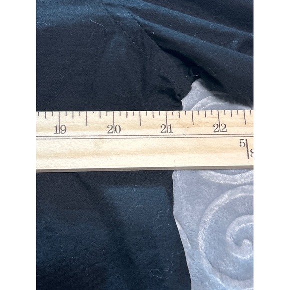 Guess Denimz Black Button Down Shirt Long Sleeve Red Stripe‎ Logo - Picture 4 of 9